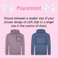 Grey and blue hoodies showing available design placement