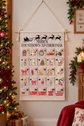 Reusable personalised advent calendar for children, pets and families
