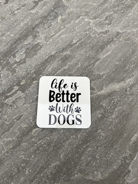 Pet Themed Cork Backed Coasters