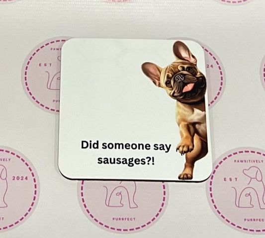 Pet Themed Cork Backed Coasters- Personalised- Please contact us for discuss design