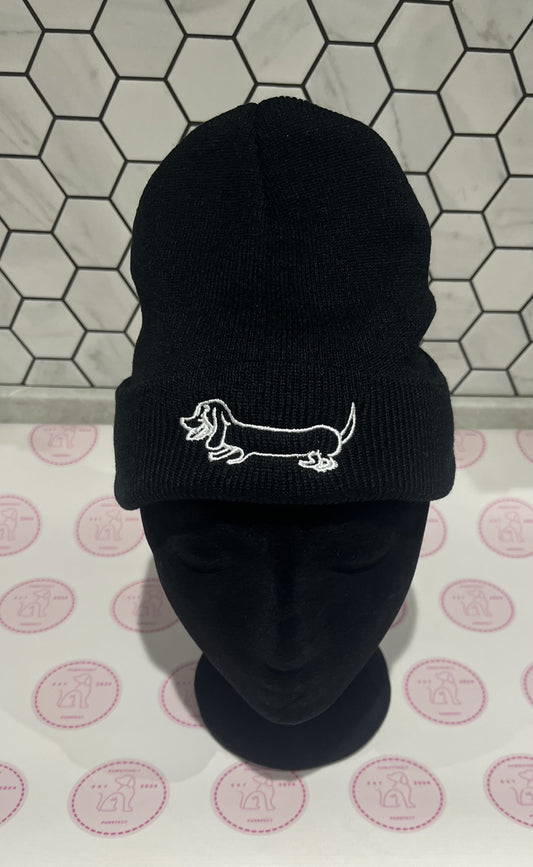 Embroidered Beanie Hat - One Size