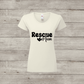 White women's T-shirt with Rescue Mum design